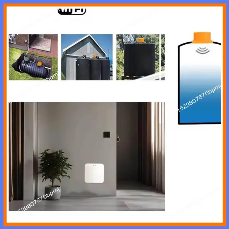 

BAAE Tuya Smart Life Enabled ME201W Ультразвуковой датчик уровня воды Wi-Fi на солнечной энергии, удаленный мониторинг (ЕС)