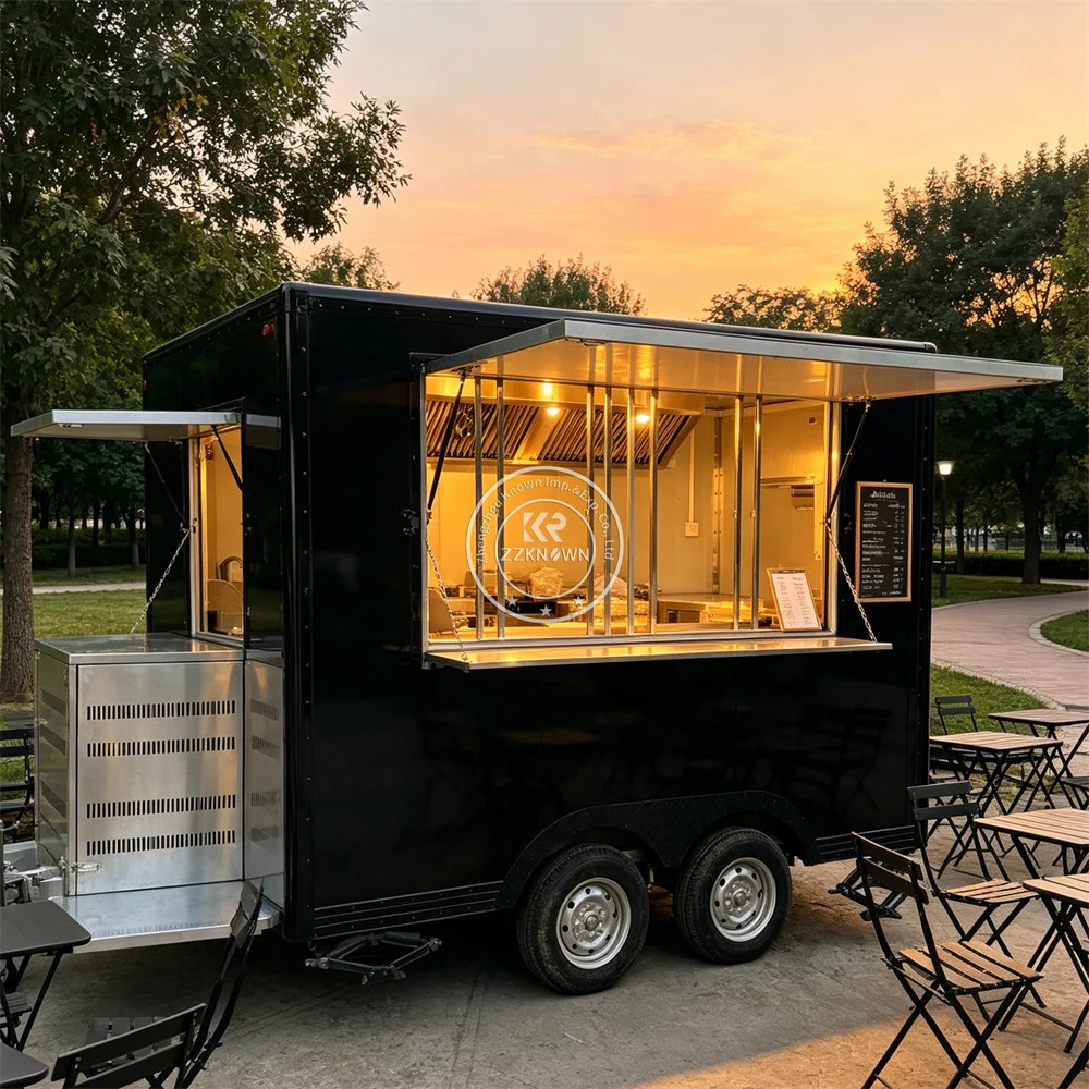 Customized Commercial Mobile Food Truck Turnkey Catering Solution Custom Food Trailer Mobile Catering Truck Fully Equipped