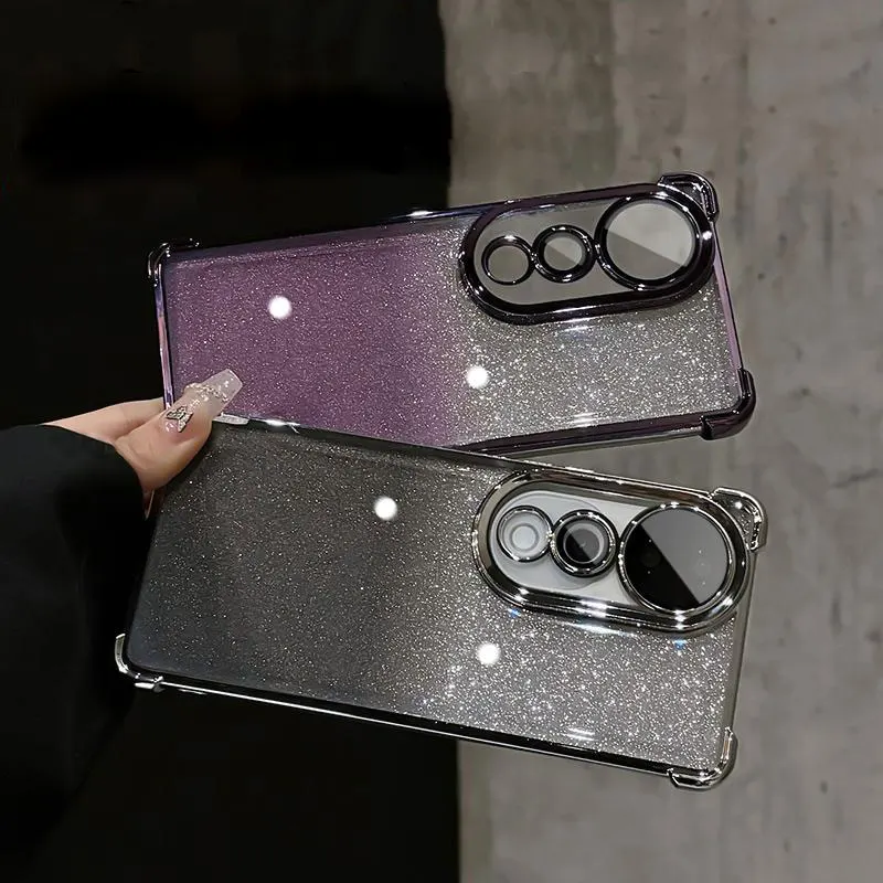 Shockproof Phone Case For Vivo V40 Case Silicone Glitter Cover For Vivo V40 V30 V29E V29 Lite V27 pro Y78 Y16 4G Bling Case V 40