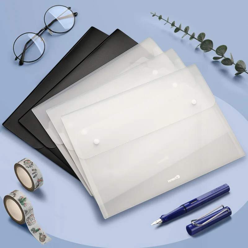 

5 шт./компл. очень толстая папка для файлов формата А4 с двойной застежкой, архивная сумка для документов, профессиональные студенческие канцелярские товары для документов