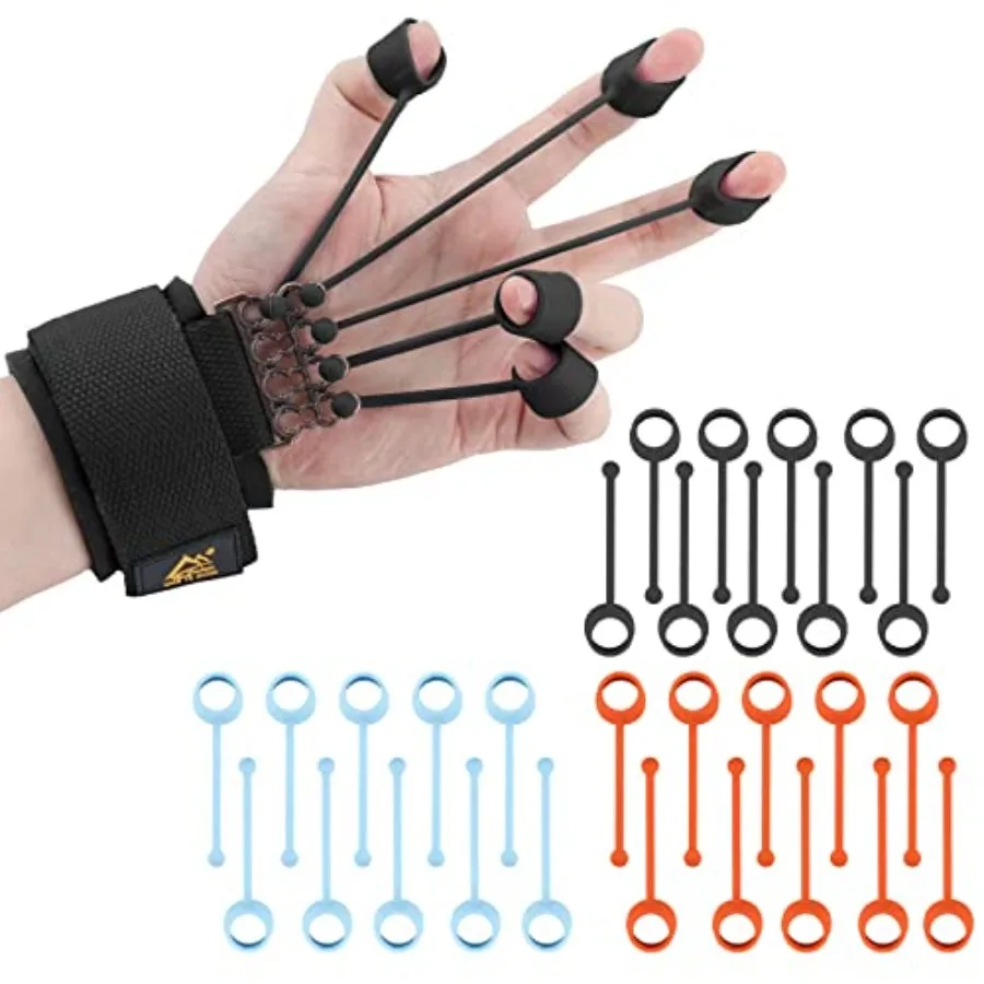 

Hand Grip Trainer for Stroke Recovery Physical Therapy Equipment with Finger Strengthener Hand Workout Exerciser Extension Stre