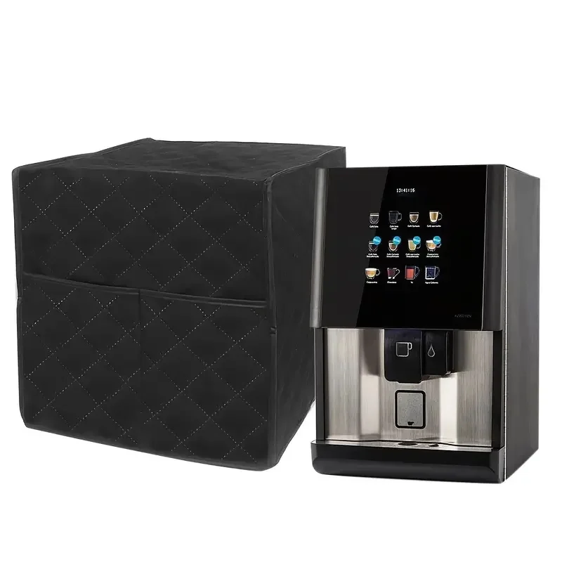 

Coffee machine cover, suitable for most coffee machines, dust-proof and water-proof, with side pockets