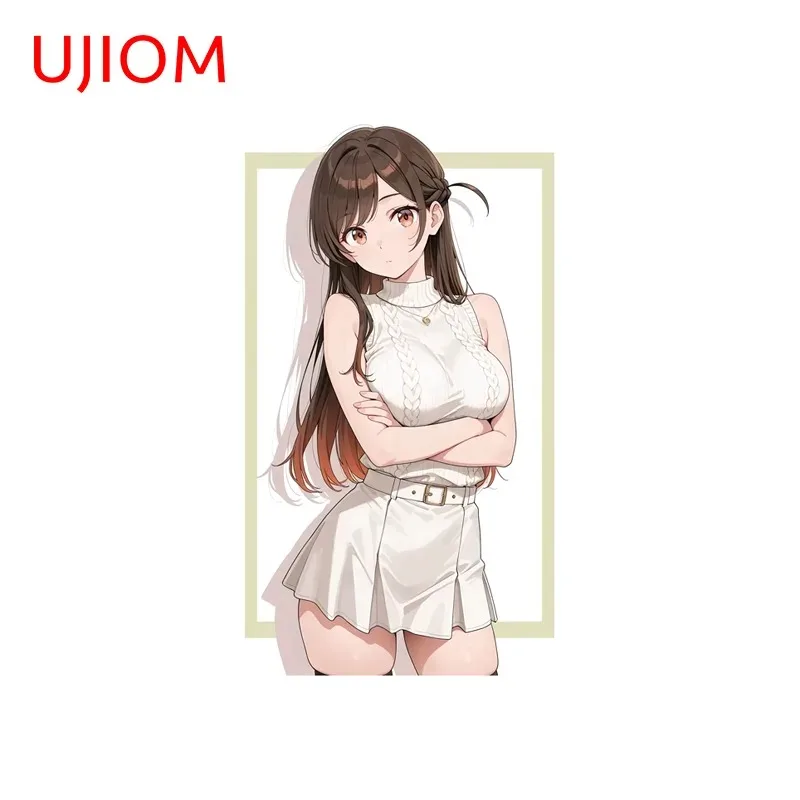UJIOM Chizuru Mizuhara Pretty Girl Wall Sticker Funny Standing Posture Scratch Proof Vinly Decal Veneer Sofa Wall Decor