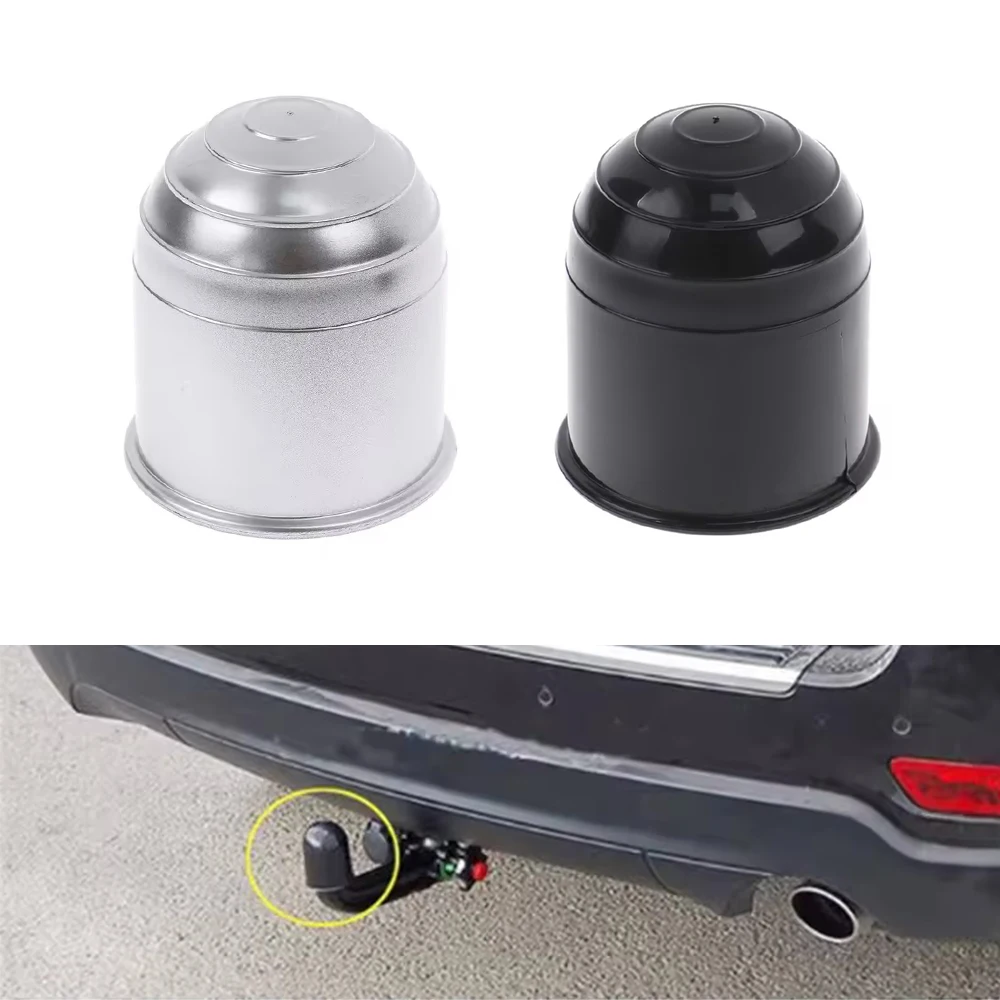 

1pc ABS Tow Ball Cover Fit For Standard 50mm Towball Tow Ball Protective Cover For Trucks/Semi Trailers/Cars/Ships Black/Silver