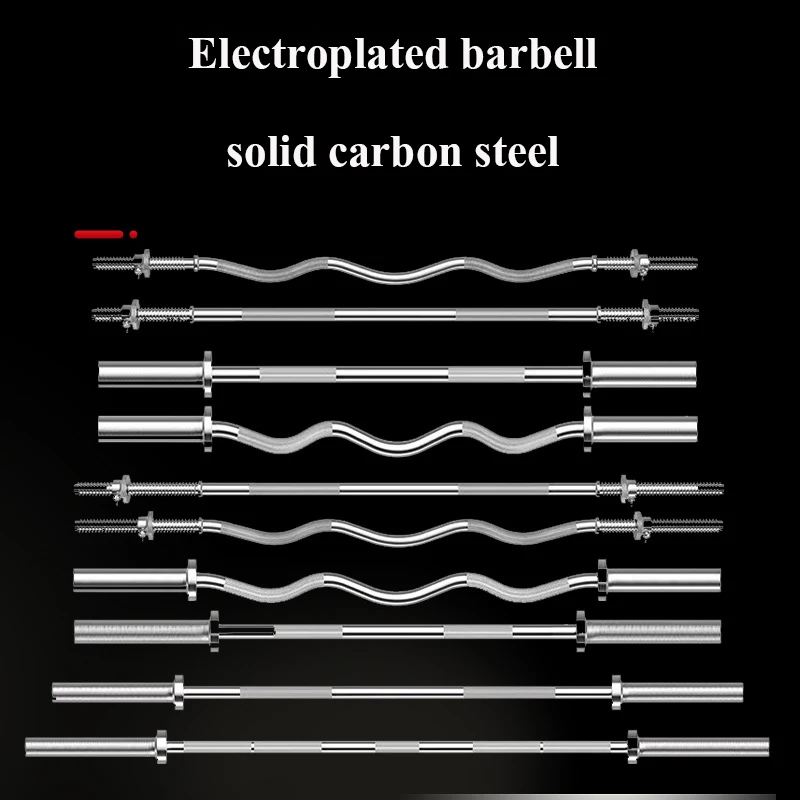 Gym Commercial 2.2M 50mm Variety Of Specifications Can Be Customized 25mm Solid Steel Weightlifting Squat High-Quality Barbell