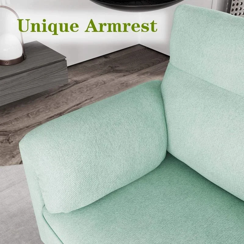 Walsunny-Pequeno Moderno Amor Assento Sofá, 2 Lugares