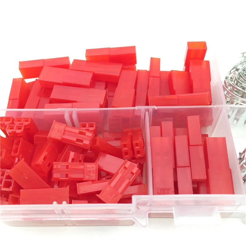 300PCS SYP 2P Female & Male Red Plug Housing Crimp Terminal Connector Kit