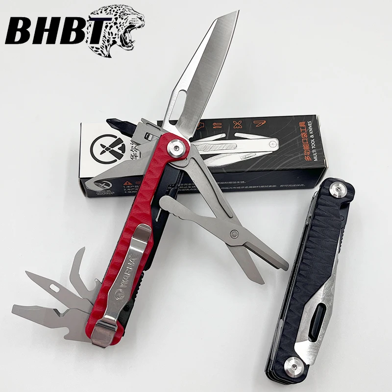 

BHBT 16 в 1, мини-многофункциональный нож, складные ножницы, отвертка, EDC, многофункциональный инструмент для выживания на природе, кемпинга