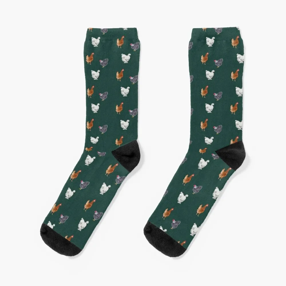 

Look at All Those Chickens Socks winter New year's loose Men's Socks Luxury Women's