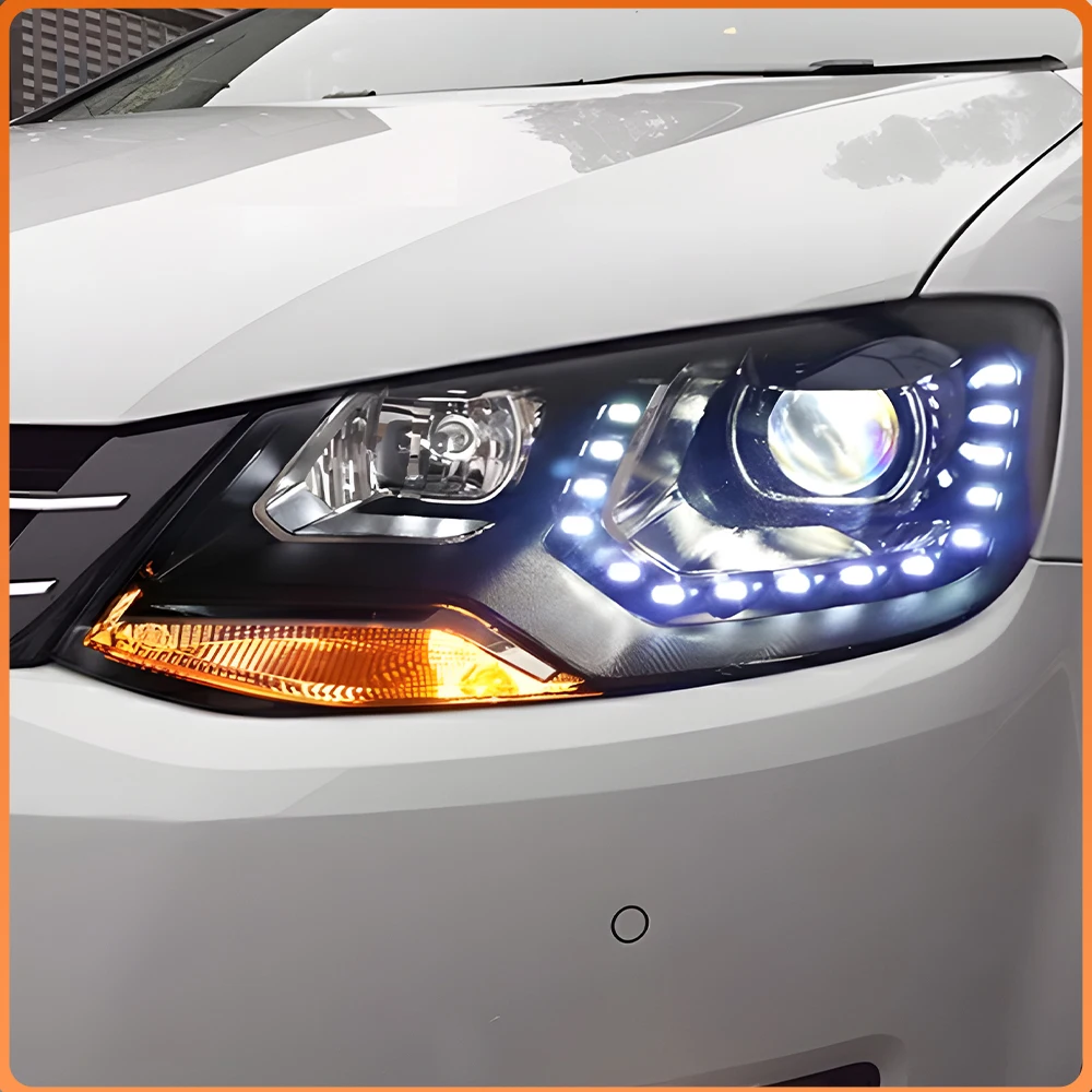 

Для VW Sharan 2012-2018: Светодиодные фары в сборе, высококачественные линзы-проекторы, передние автомобильные фонари, аксессуары для модернизации, хит продаж