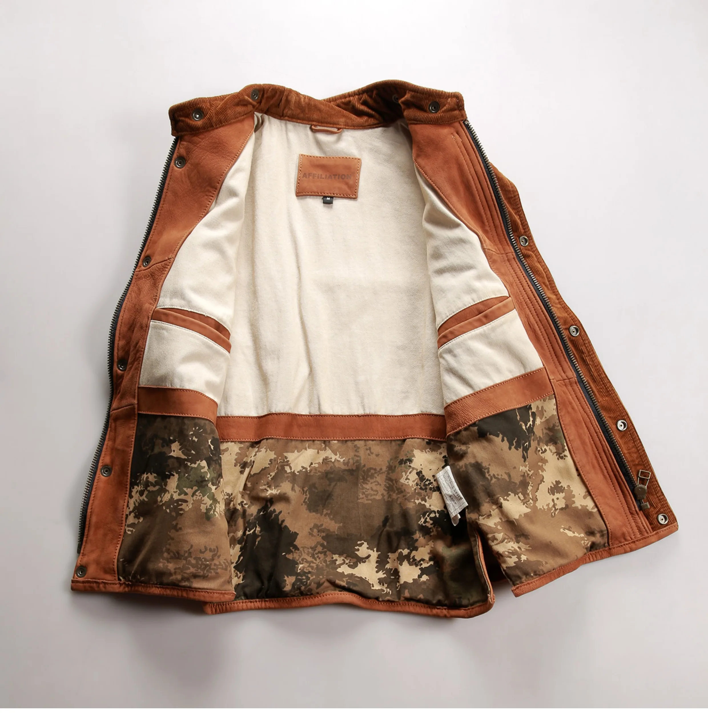 Brown Four Seasons Leather Vest Men Retro Style Plus Size 5XL Genuine Natural Sheepskin Stand Collar Hunter Safari Vest - Image 2
