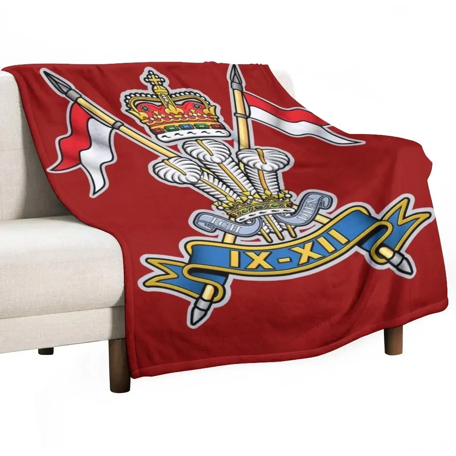 9TH-12TH ROYAL LANCERS (PRINCE OF WALES'S) Throw Blanket Weighted Hairys Blankets