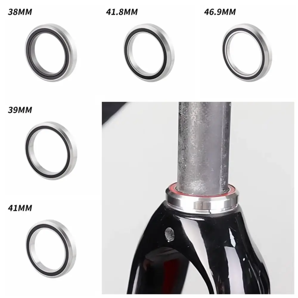 Titanium Bicycle Headset Bearing Bearing 38/41.8/46.9/52MM Bicycle Headset Repair Bearing Repair Parts Ring