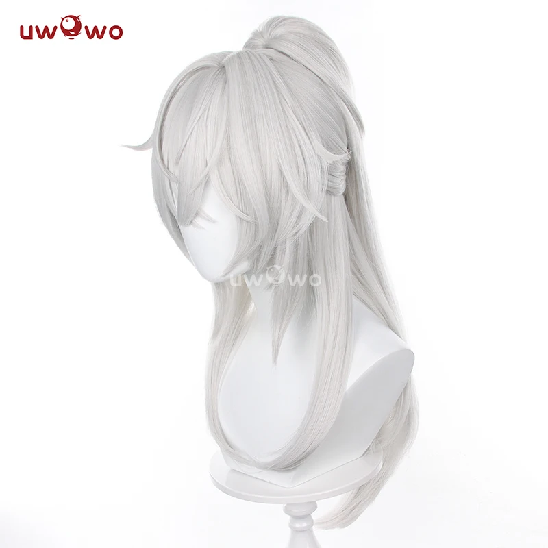 UWOWO Honkai Star Rail Jing Yuan Cosplay Wig Belobog Wildfire Butterfly HSR Jingyuan Wig Long Hair Heat Resistant