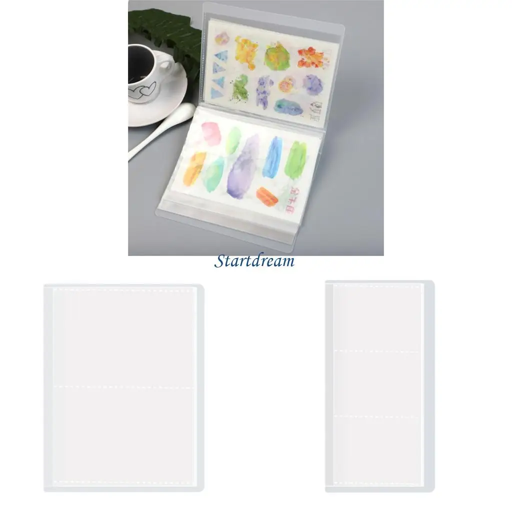 2pcs einfügen Seite Album kleine Datei -Tasche mit 80/84/160 Slots große Kapazität für einfache Klassifizierung Easy