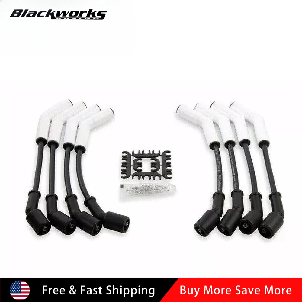 

Spark Plug Wire Set 9070C Extreme 9000 Ceramic Boot for GM LS3/LS4/LS7/LT N0I8