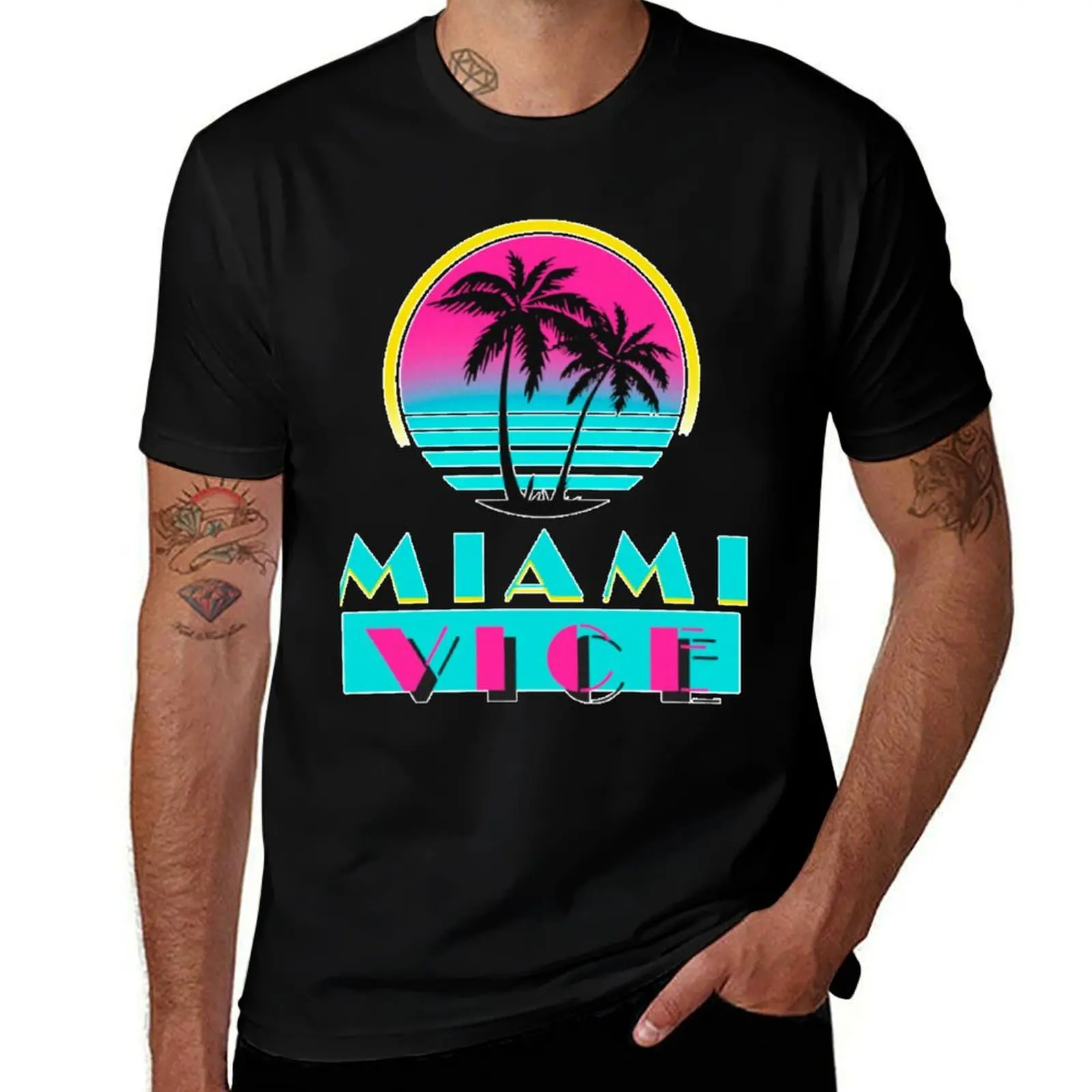 

Miami Vice T-Shirt t shirts for man cotton soft t shirt man plain T-Shirt