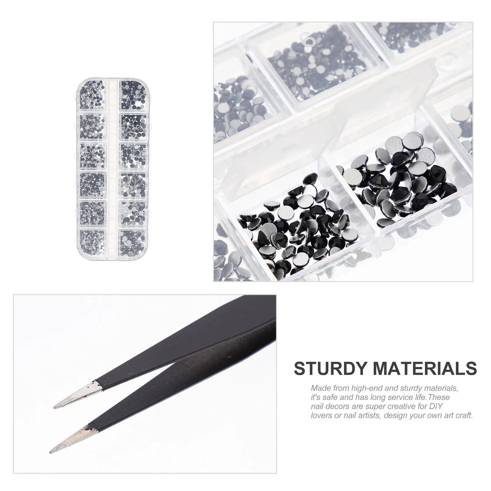 

1 set Water Rhinestone Box Nail Art Decor Diy Manicure Charms For Girls Nail Jewelry Salon Accessories Craft Supply