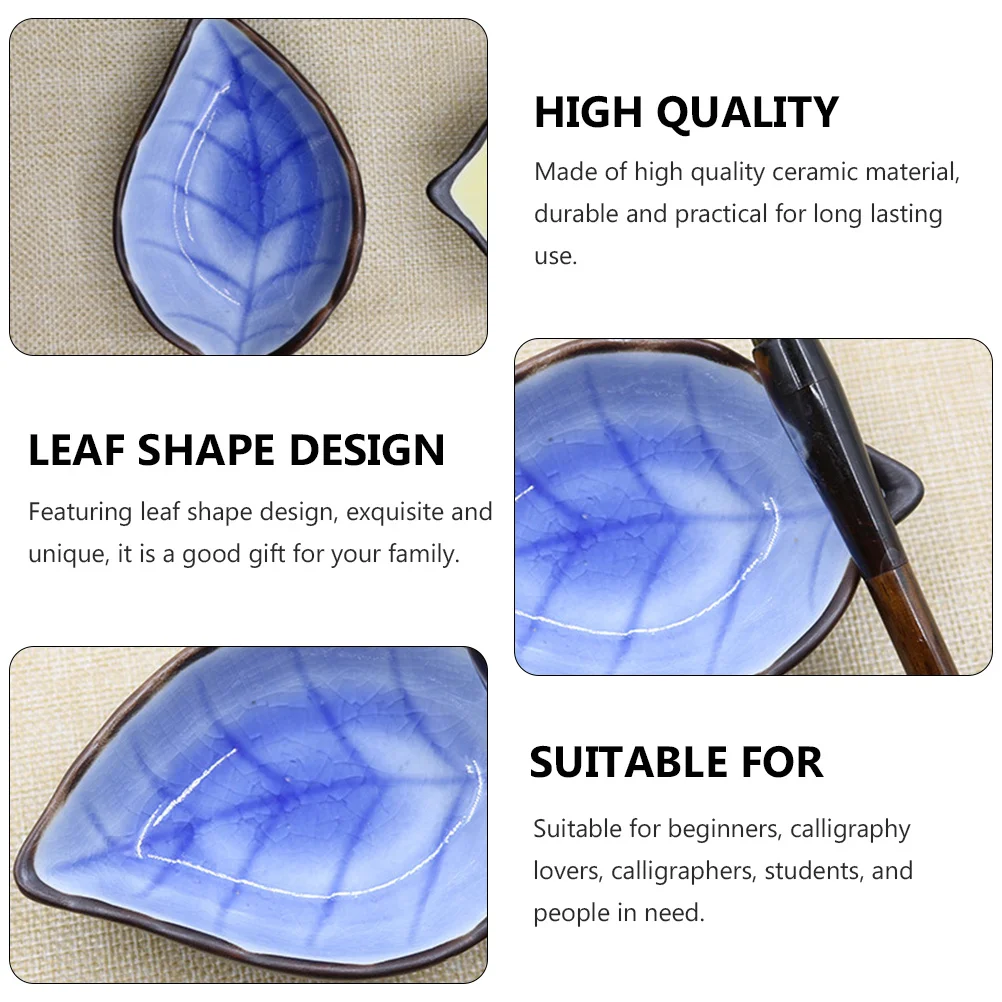 2 قطعة القرطاسية الحبر اللوحة خفيفة الوزن المحمولة مناسبة للخط والمشروعات الفنية طبق الحبر علبة فرشاة الخط