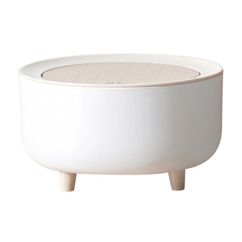 

1pc Desktop Trash Can Small Garbage Bin Debris Storage Container For Office Bathroom Bedroom Craft Room Waste Paper Towel Bread