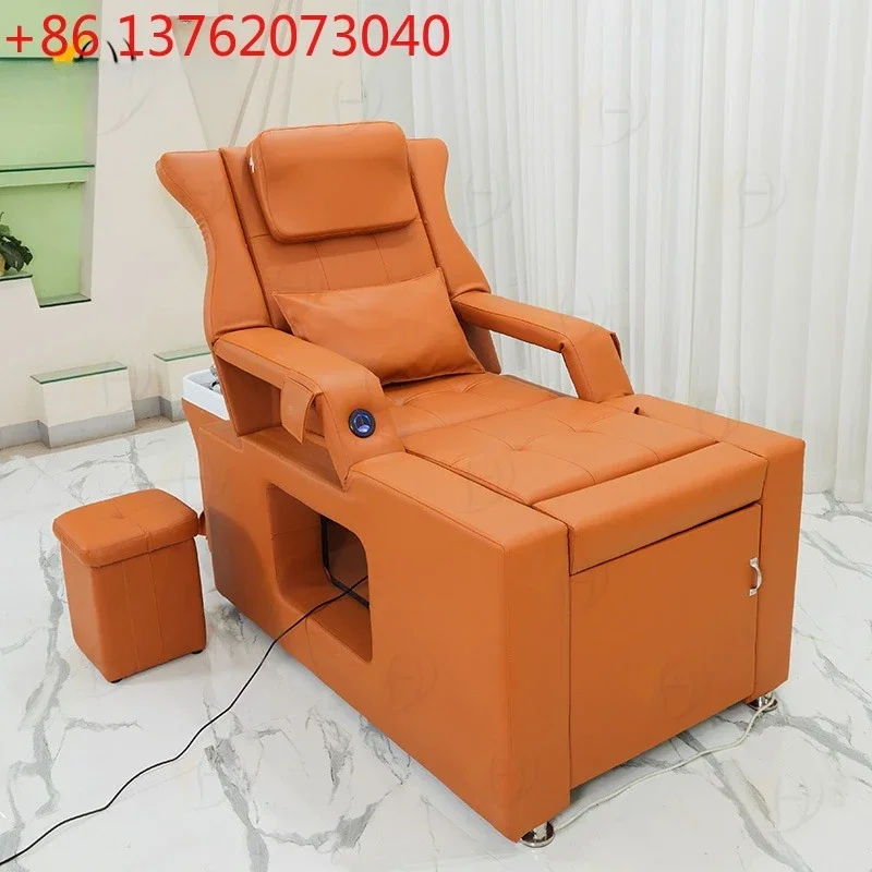

Furniture Shampoo Chair with Ceramic Bowl Sink for Beauty and Barber Shop