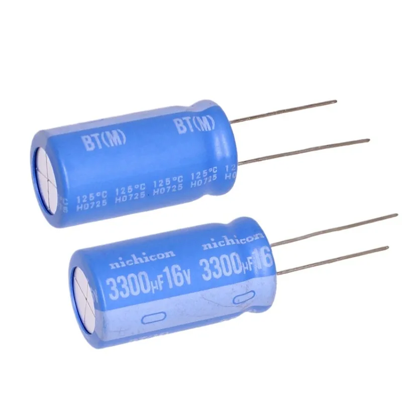 (1pcs) 3300uf16v nichicon BT 16v3300uf High Temperature Resistant 125 ° C Car Power Filter Capacitor