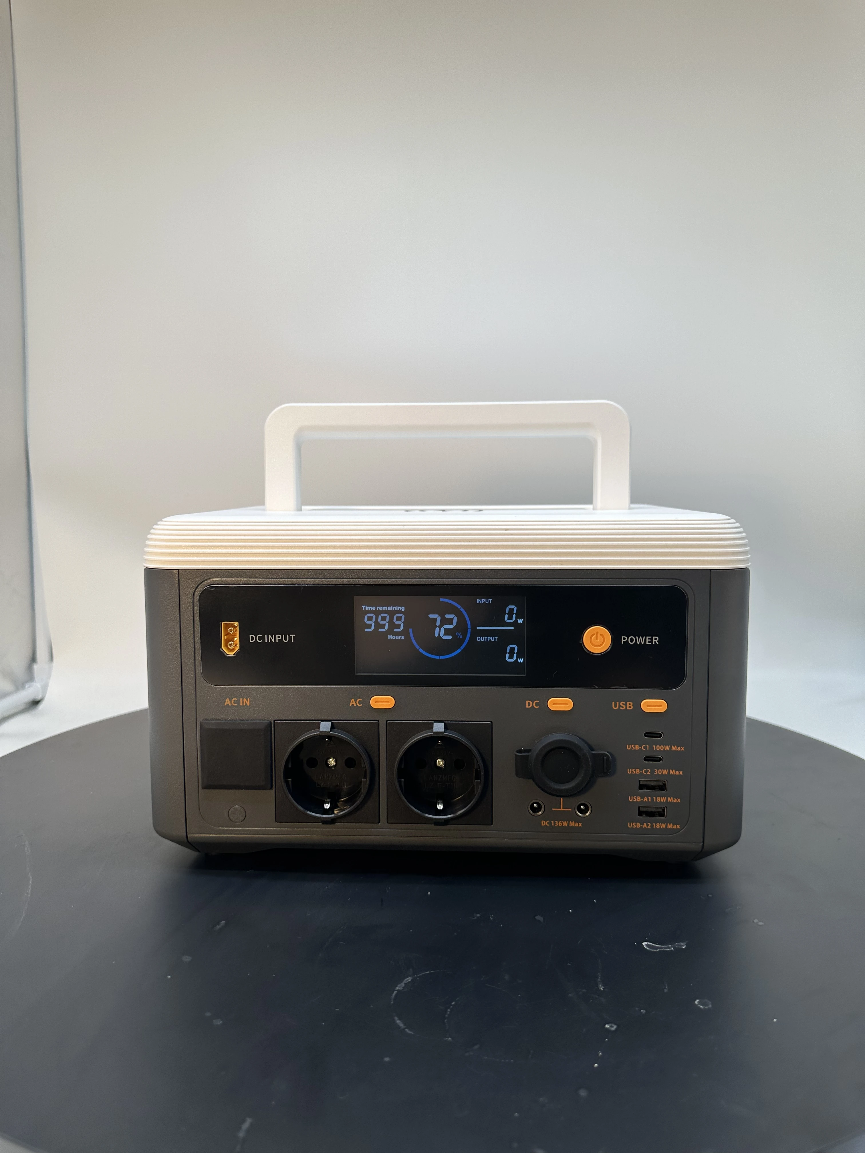 Upgrade the portable power station 512Wh 6 port powered outdoor solar generator (optional solar panel) equipped with LiFePO4
