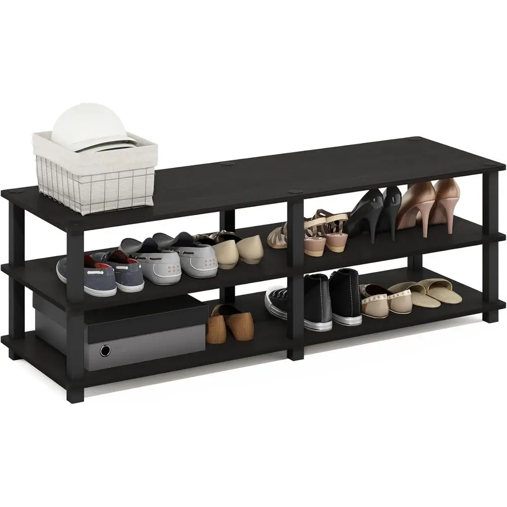 

urinno TURN-S-TUBE Shoe Rack, 3-Tier Wide Shoe Organizer, Open Shel Recular Shoe Storage Rack, 11.6 x 47.2 x 15.4, ToollAssembly