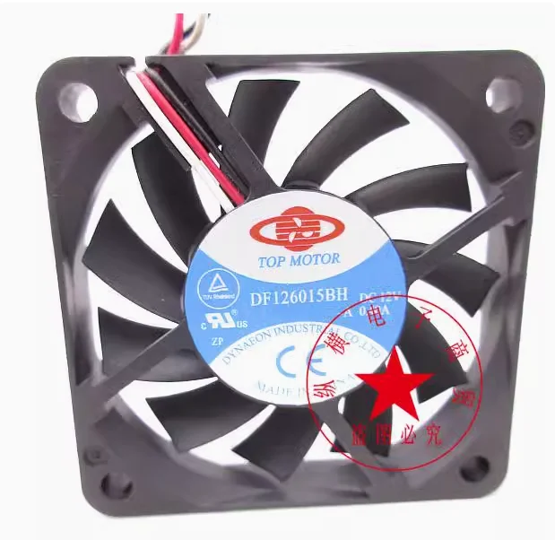 

ТОП МОТОР DF 126015 BH DC 12V 0.40A 60x60x15mm 3-проводной охлаждающий вентилятор для сервера