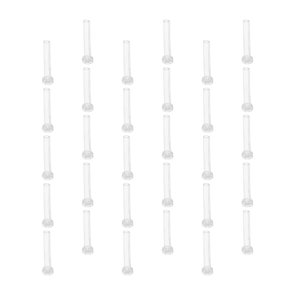 

50 Pcs Nose Auricular Cannula Man Piercing Jewelry Ear Kit Plastic Aftercare Studs Needle Covers