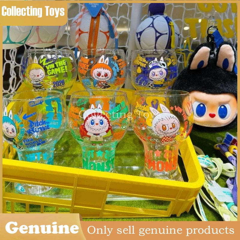 

Genuine Pop Mart Labubu The Monsters Fifa Series Glass Mystery Box Blind Box Guess Toy Bag Ornament Figurines Desktop Collection