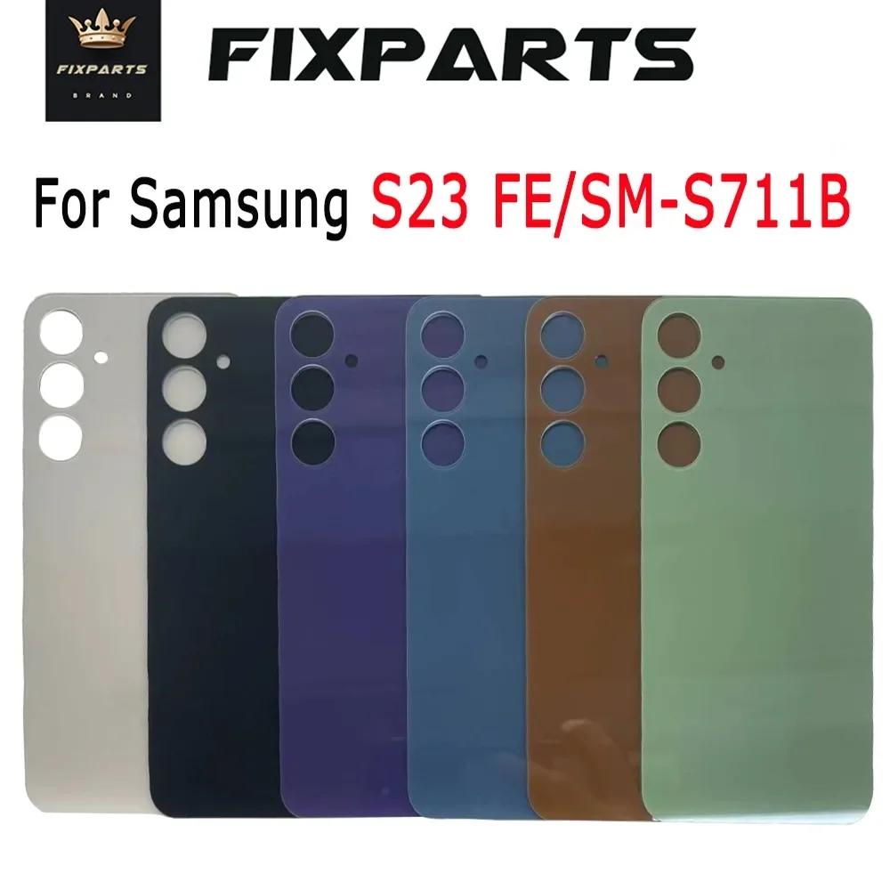 New For Samsung Galaxy S23 FE Back Cover Rear Door Housing Case Replacement SM-S711B S711U Battery Cover Housing