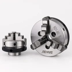 K01-50/63/80/100 3 Jaw Self-Centering 50/63/80/100mm(1.94/2.48/3.15/3.94ft) Manual Scroll Mini Wood Lathe Chuck