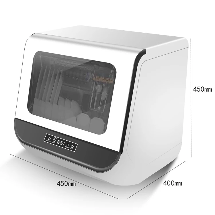 غسالات الأطباق المنزلية الذكية وعاء صغير غسالة أطباق المطبخ مع نظام تجفيف التعقيم