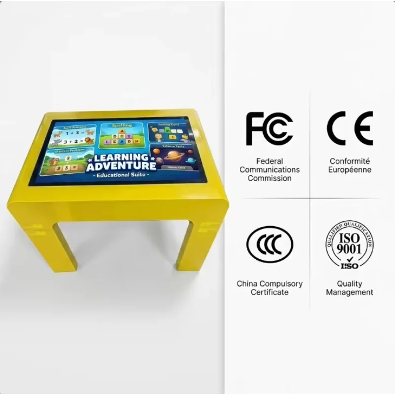 Interactive Waterproof Digital Poster Smart Table For Kids Education Elevator Use 10-Point Capacitive Touch 1920x1080