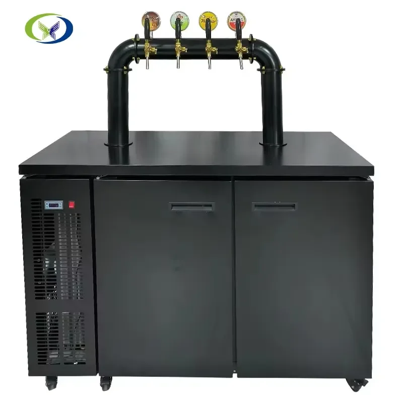 Premium Stainless Steel Beer Tower Dispenser with Faucet for Cold Beverage Juice Serving High Quality Bar Equipment High