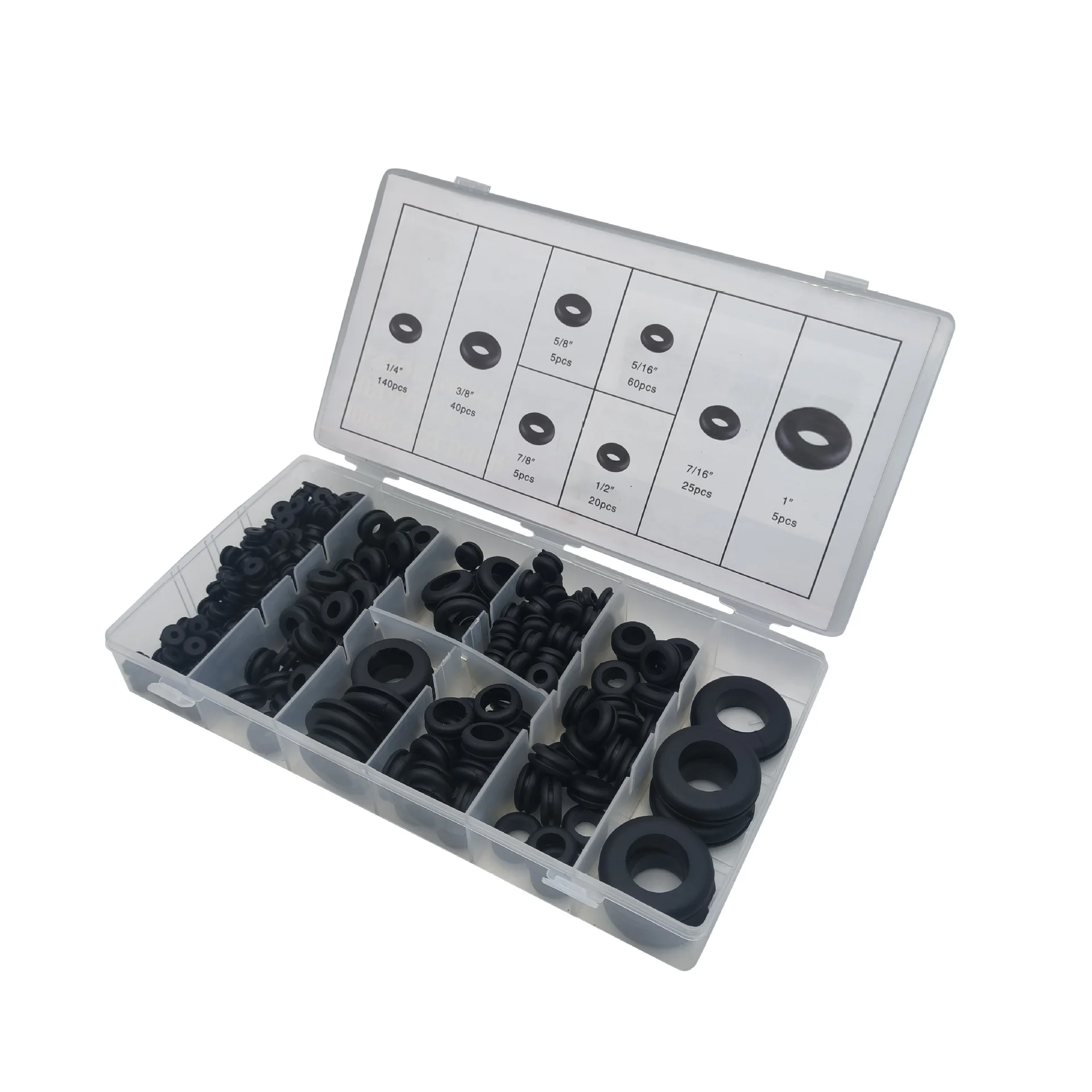 Rubber wear-resistant, oil resistant, waterproof rubber ring 300PC O-ring sealing ring protective coil string coil set sleeve