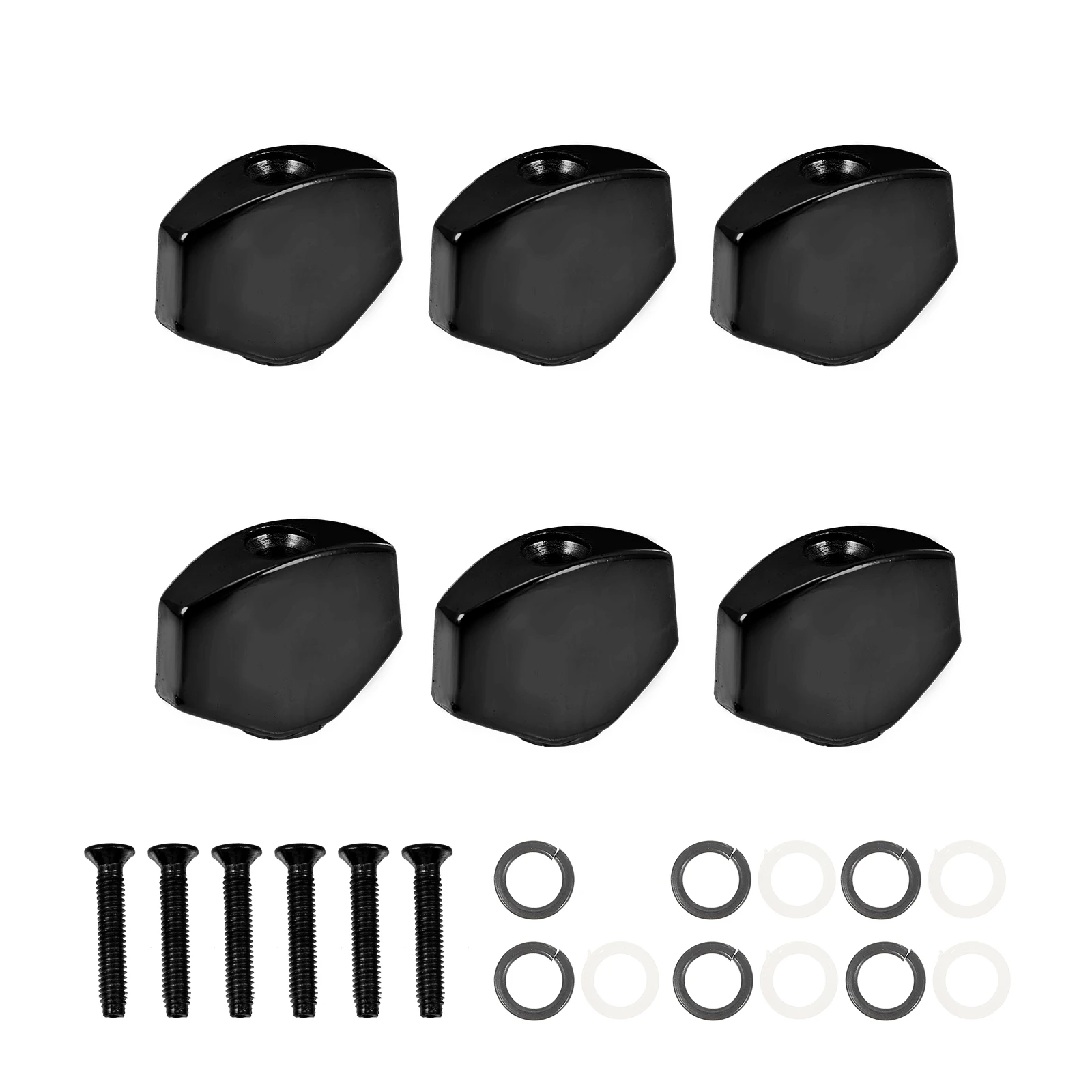 

6 set 6 Sets Metal Guitar Tuning Handles Replacement Parts for Classical Guitars Easy to Clean Durable Fine Workmanship