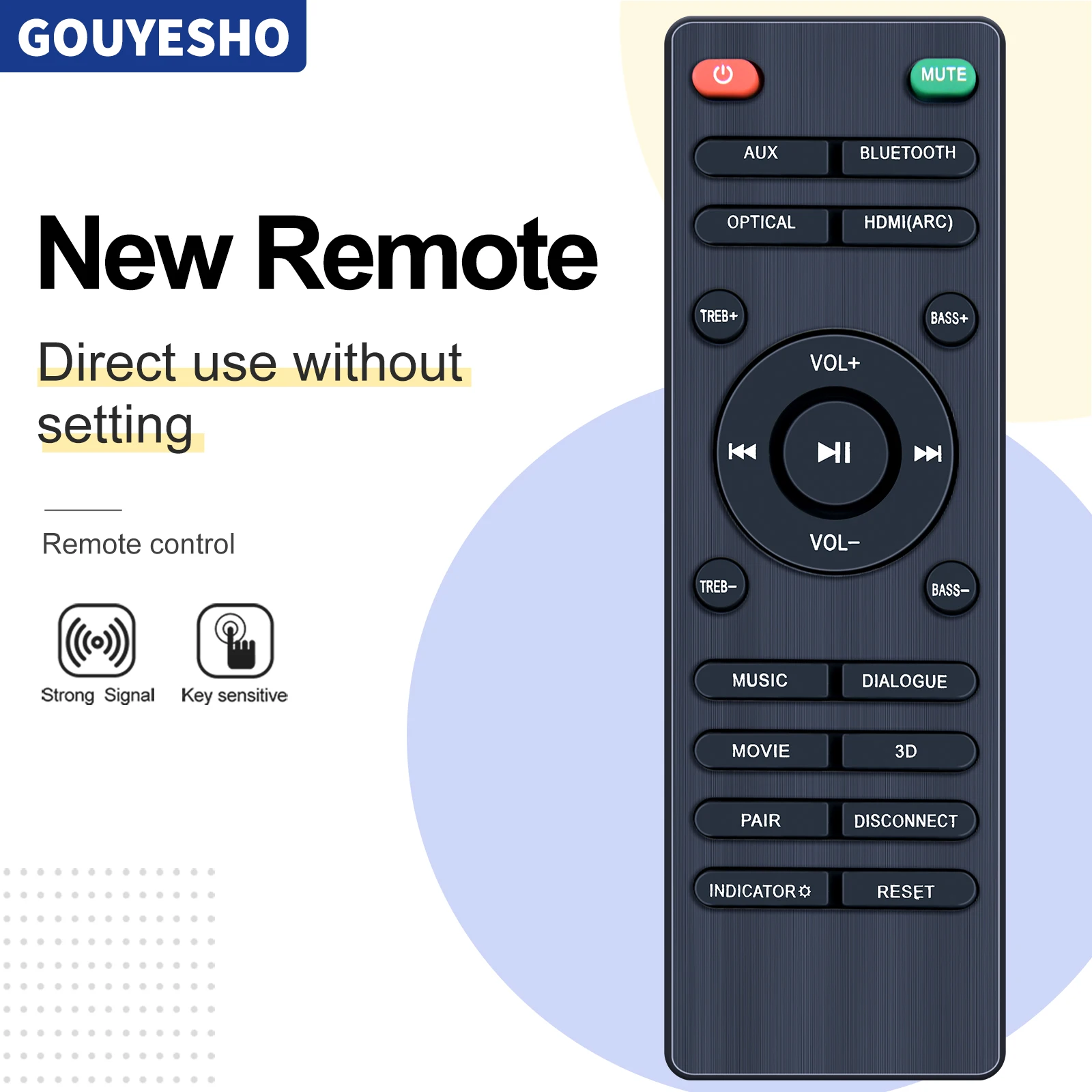 

New Remote Control for PHEANOO Subwoofer D5/D6