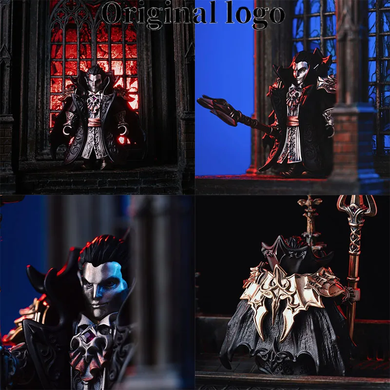 Logotipo Original 2026, Venta Caliente, Imán de Vampiro Drácula Carmesí, Figura Metálica Desmontable, Estatua, Adorno, Colección Artesanal para el Hogar