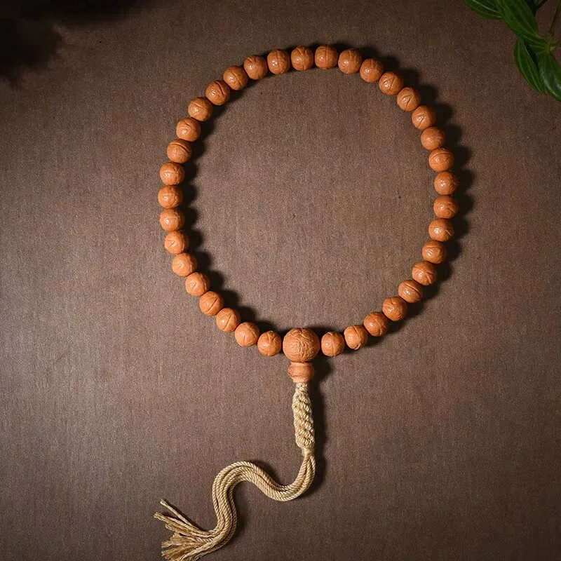 

Hericium Erinaceus Walnut Carving Small Phoenix Bodhi 36 Hand-held Beads Long Hand String Wen Play Men's and Women's Bracelets