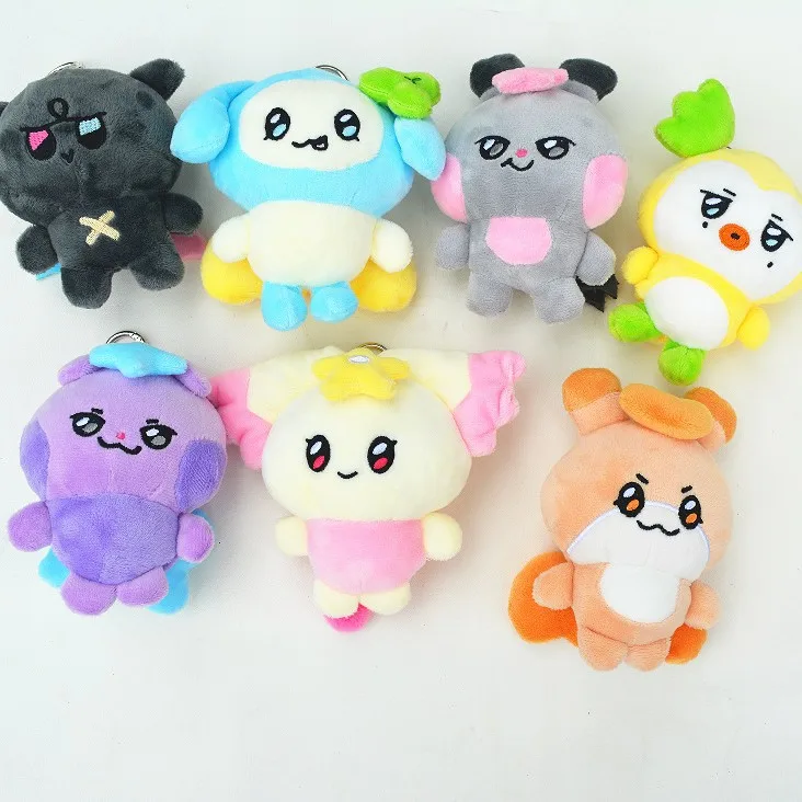 ATEEZ-Stil Niedlicher Tier-Plüsch-Schlüsselanhänger Kawaii Kpop Schlüsselring Schlüsselhalter Fan-Geschenk