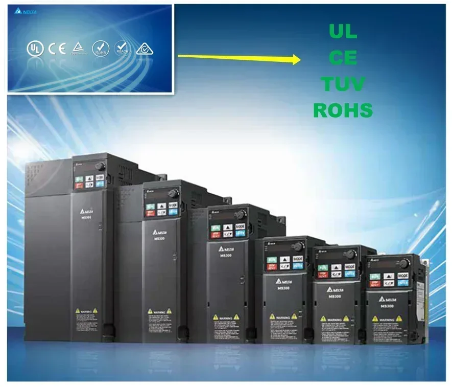 Delta Inverter VFD MS300 Series Inverter 3.7KW VFD9A0MS43ANSAA VDF With CE Certificate In Stock