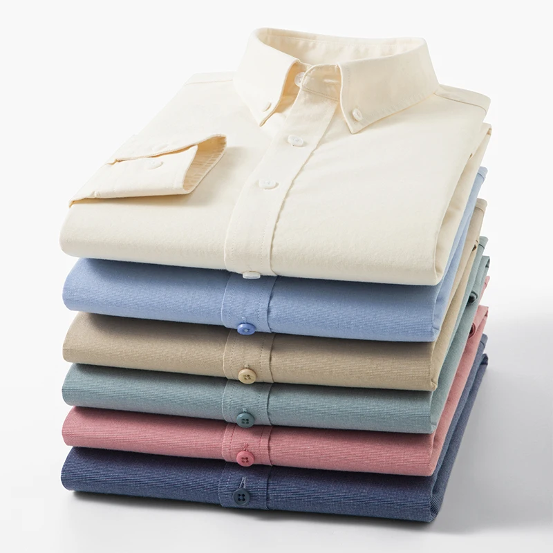 

Hight quality Lyocell fashion korean popular clothes long sleeve shirts for men solid color cotton casual tops elegant shirt