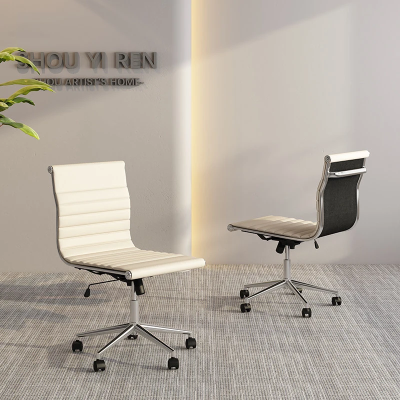 Comfortable Business Office Chair Employee Computer Chair Adjustable Metal Electroplated Steel PU Leather Multi-Functional Chair