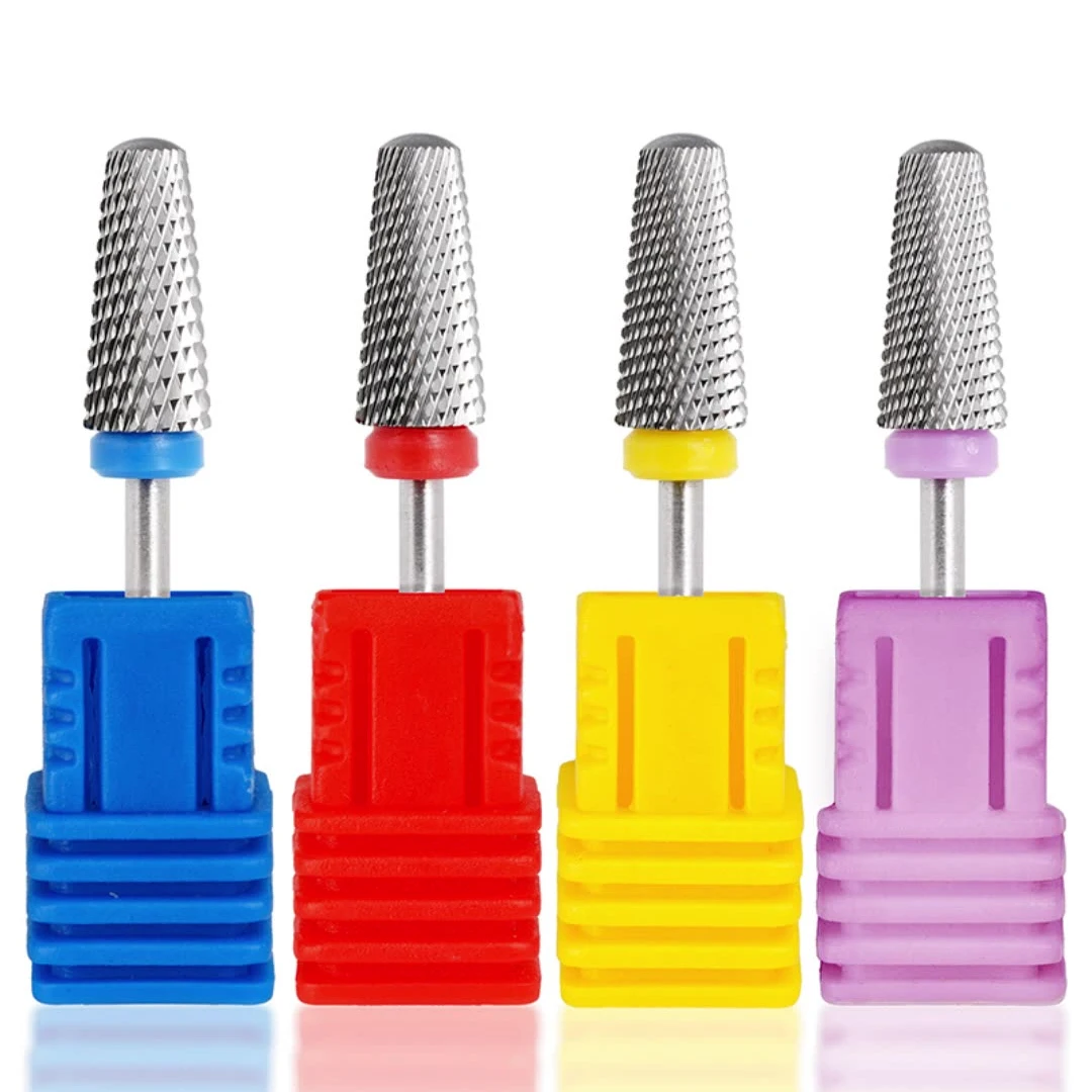 1 قطعة 5 في 1 لقمة ثقب أظافر من الفولاذ التنغستن، لآلة أظافر ملف الأظافر الكهربائية، مجموعة لقمة مثقاب فنية احترافية للأظافر #3