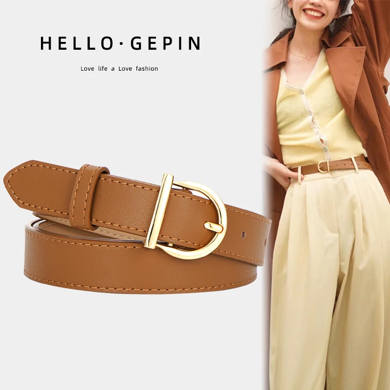

X6061 Lady Genuine Leather Belt Women Leather Waistband Decoration Waist Belt Girls Girdle Suit Black Brown Belt Corset Belt