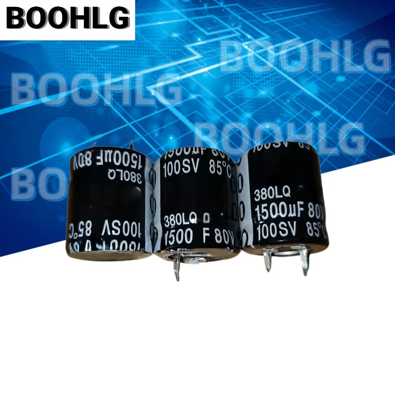 2 PCS 1500 UF 100 V CDE capacitor eletrolítico 100 V 1500 UF 22X25 380LQ 85 graus