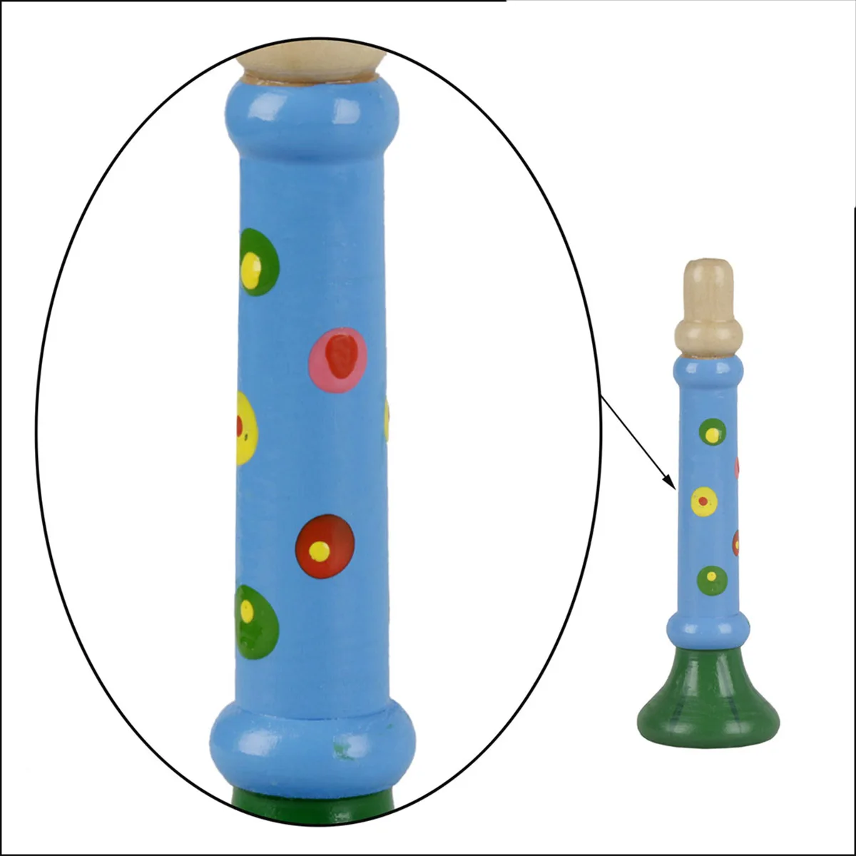 

wooden trumpet music instrument trumpet for Orff teaching Small trumpet