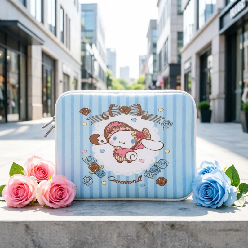 

New Anime Hello Kitty Cinnamon Kuromi Laptop Sleeve Soft Cover 10 12 13 14 15 Inches Suitable for Macbook Huawei HP Girls Gift